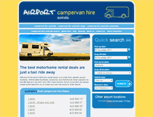 Tablet Screenshot of airportmotorhomes.com.au